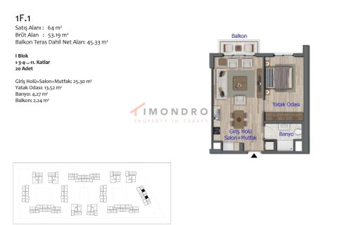3+1 Wohnung  in Kepez, Antalya, Türkei Nr. 161492 - 14
