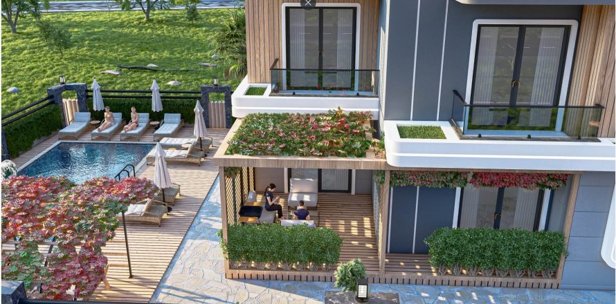 آپارتمان در  Alanya ، ترکیه 1 خوابه ، 43 متر مربع.  شماره 185746