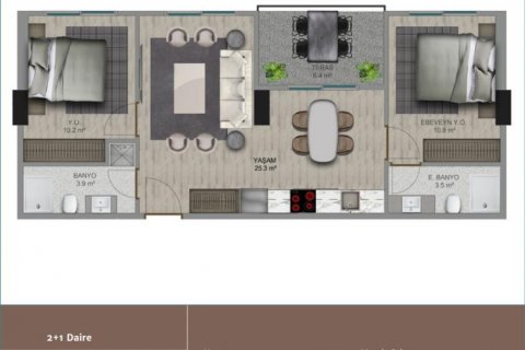 Продажа квартиры  в Стамбуле, Турция 4 комн., 145м2, №186055 – фото 29