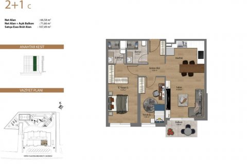 Продажа квартиры  в Стамбуле, Турция 4 комн., 168м2, №186057 – фото 13