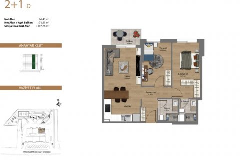 Продажа квартиры  в Стамбуле, Турция 4 комн., 168м2, №186057 – фото 15