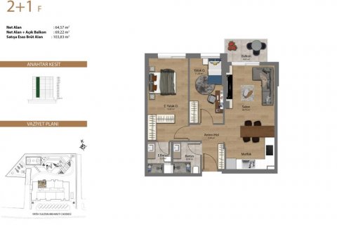 Продажа квартиры  в Стамбуле, Турция 4 комн., 168м2, №186057 – фото 17