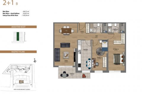 Продажа квартиры  в Стамбуле, Турция 4 комн., 168м2, №186057 – фото 14