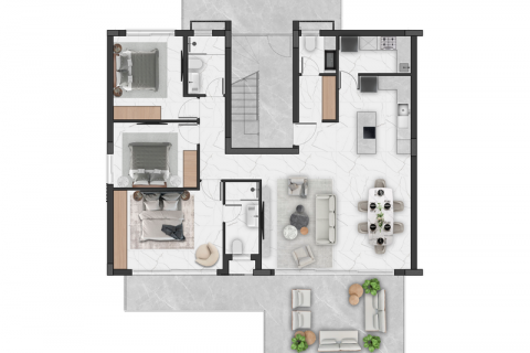 Продажа квартиры  в Гирне, Северный Кипр 3+1, 134м2, №190943 – фото 10