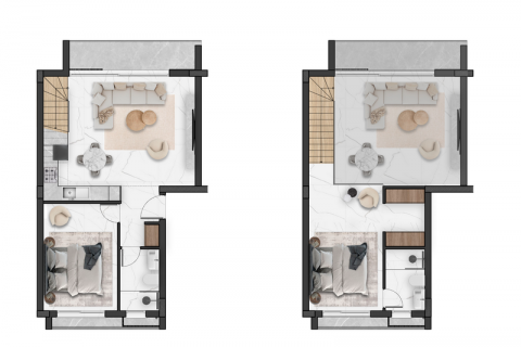 آپارتمان در  Girne ، ترکیه 2 خوابه ، 96 متر مربع.  شماره 190942 - 9