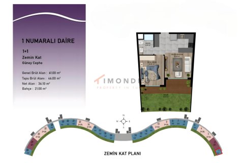 2+1 Lägenhet  i Aksu, Antalya, Turkiet Nr. 162428 - 22