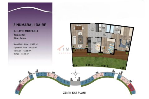 1+1 Leilighet  i Aksu, Antalya, Tyrkia Nr. 162427 - 23