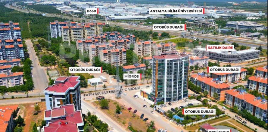 آپارتمان در  Dosemealti ، ترکیه 90 متر مربع.  شماره 191765