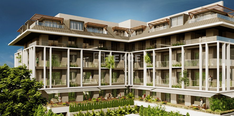 2+1 Penthouse  i Alanya, Antalya, Tyrkiet Nr. 185649