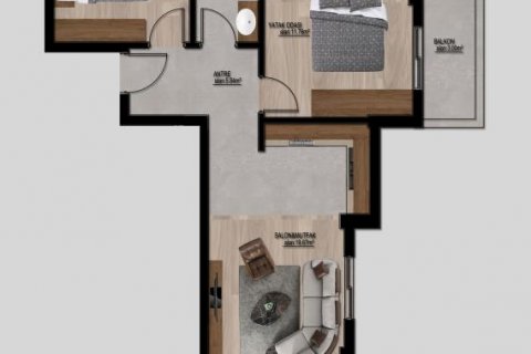 Продажа квартиры  в Мерсине, Турция 2 комн., 65м2, №186420 – фото 22