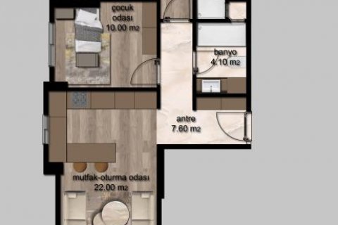 Продажа квартиры  в Мерсине, Турция 2 комн., 65м2, №186422 – фото 8