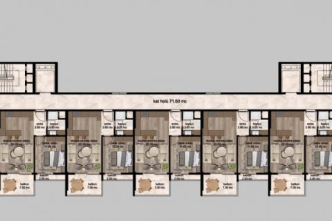 Продажа квартиры  в Мерсине, Турция 2 комн., 65м2, №186422 – фото 13