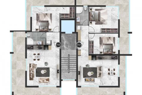 Продажа квартиры  в Фамагусте, Северный Кипр 2+1, 117м2, №188173 – фото 2