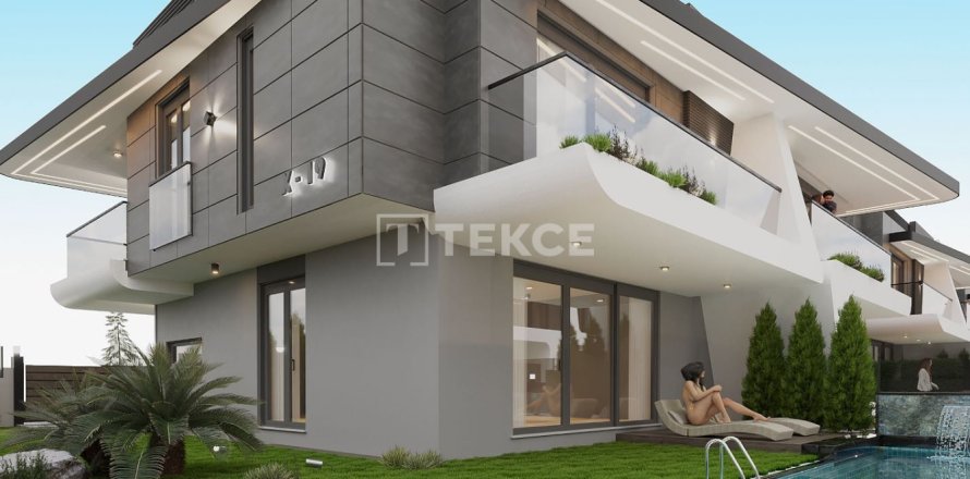 3+1 Villa i Antalya, Tyrkia Nr. 166378