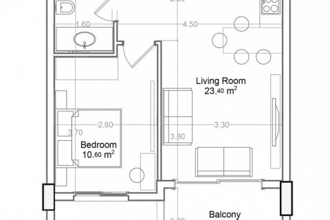 Квартира в Yekta Green Life Gazipasa Residence 1+1, Газипаша, Анталья, Турция №160733