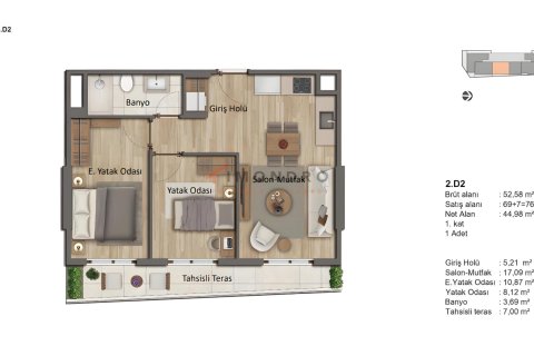 Daire  3+1  Zeytinburnu, İstanbul, Türkiye №192376 - 11