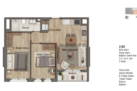 Daire  3+1  Zeytinburnu, İstanbul, Türkiye №192376 - 15