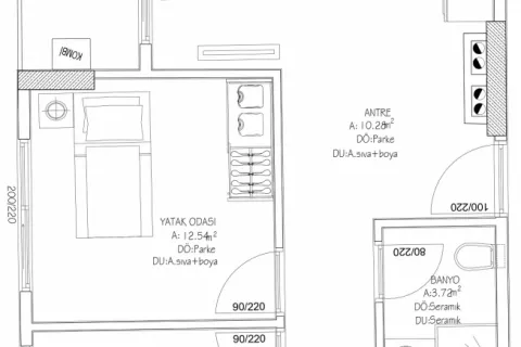 Продажа квартиры  в Аксу, Анталье, Турция 3+1, 105м2, №189514 – фото 18