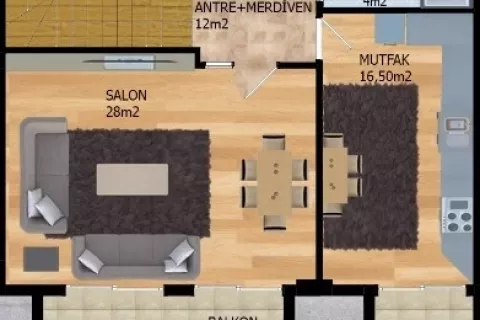 Продажа квартиры  в Аланье, Анталье, Турция 3+1, 158м2, №189459 – фото 28