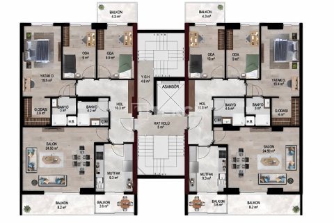 Продажа квартиры  в Измире, Турция 3+1, 115м2, №191244 – фото 5