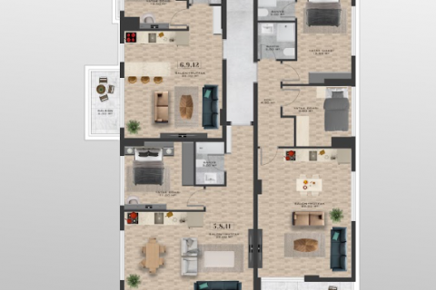 1+1 Wohnung  in Kargicak, Alanya, Antalya, Türkei Nr. 183586 - 14