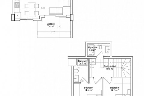 Пентхаус в Yekta Green Life Gazipasa Residence 2+1, Газипаша, Анталья, Турция №160836
