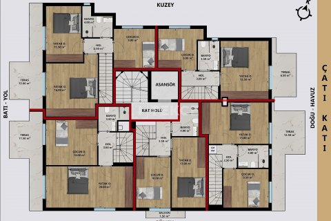 Продажа квартиры  в Анталье, Турция 2+1, 60м2, №193854 – фото 11