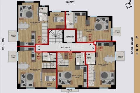 Продажа квартиры  в Анталье, Турция 2+1, 60м2, №193854 – фото 10