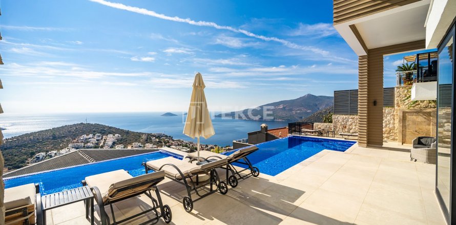 3+1 Villa i Kas, Antalya, Tyrkia Nr. 193852