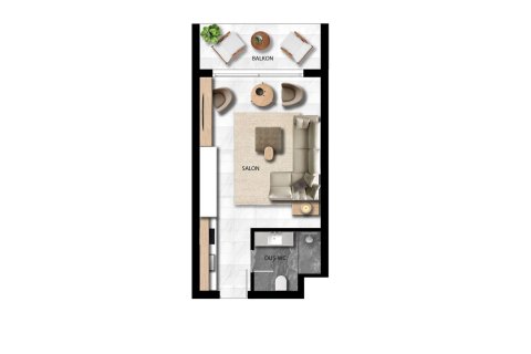 آپارتمان در  Bogazi ، ترکیه 36 متر مربع.  شماره 210885 - 12