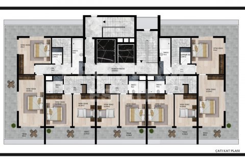 آپارتمان در  Avsallar ، ترکیه 50 متر مربع.  شماره 190199 - 28