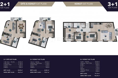 1+1 Leilighet  i Izmir, Tyrkia Nr. 189308 - 21