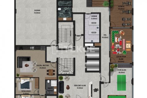 Продажа квартиры  в Аланье, Анталье, Турция 2+1, 66м2, №168457 – фото 7