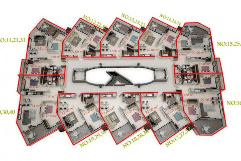 Продажа квартиры  в Каргыджаке, Аланье, Анталье, Турция 1+1, 65м2, №37770 – фото 30