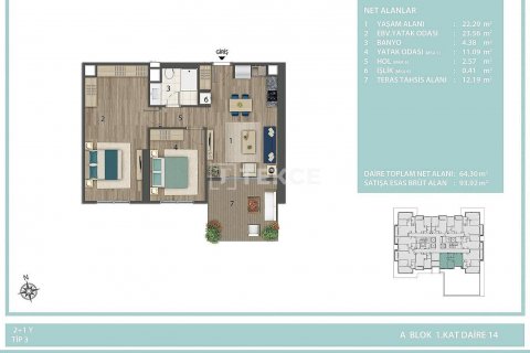 4+1 Lejlighed  i Istanbul, Tyrkiet Nr. 189738 - 29