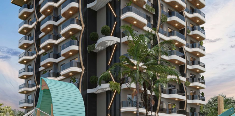 1+1 Lägenhet i Alanya, Antalya, Turkiet Nr. 185793