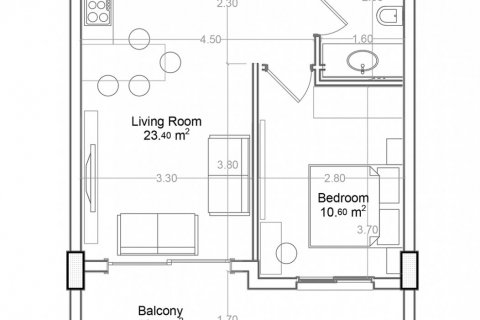 Квартира в Yekta Green Life Gazipasa Residence 1+1, Газипаша, Анталья, Турция №160802