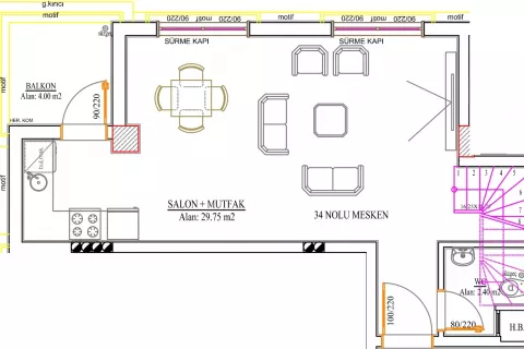 2+1 Lejlighed  i Tyrkiet Nr. 183266 - 24