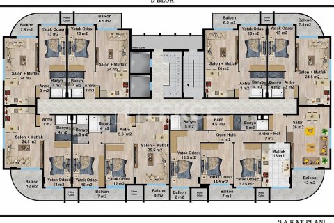 Dubleks daire 2+1 Alanya, Antalya, Türkiye №192582 - 23