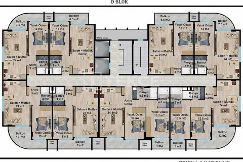 Продажа квартиры  в Аланье, Анталье, Турция 1+1, 63м2, №192580 – фото 24