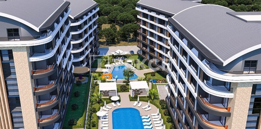 2+1 Lejlighed  i Alanya, Antalya, Tyrkiet Nr. 192581