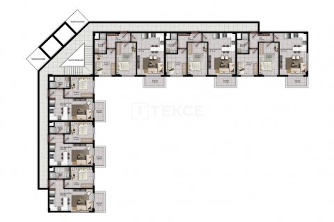 1+1 Leilighet  i Aksu, Antalya, Tyrkia Nr. 191177 - 19