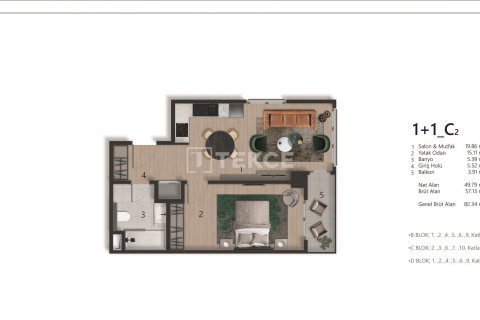 Daire  2+1  İstanbul, Türkiye №191129 - 19