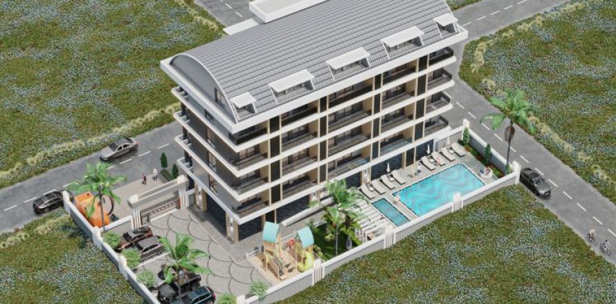 1+1 Lägenhet  i Alanya, Antalya, Turkiet Nr. 185852