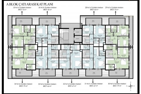 Dubleks daire  2+1  Alanya, Antalya, Türkiye №191475 - 27