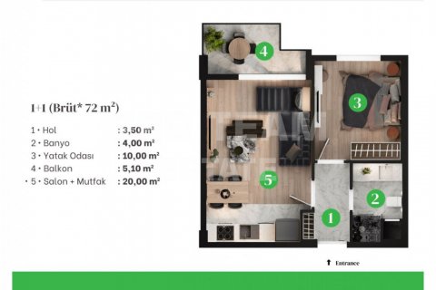 Wohnung in Altintash, Antalya, Türkei Nr. 191926 - 21