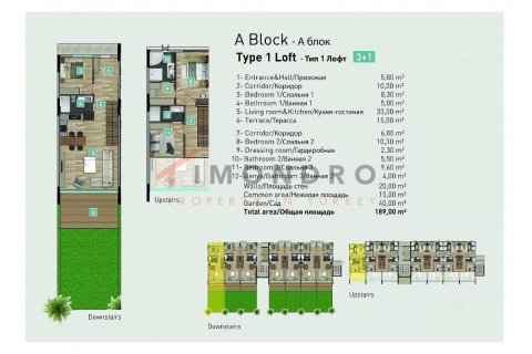 Продажа квартиры  в Коньяалты, Анталье, Турция 2+1, 100м2, №193270 – фото 22