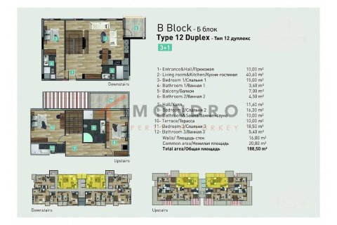 Продажа квартиры  в Коньяалты, Анталье, Турция 2+1, 100м2, №193270 – фото 18