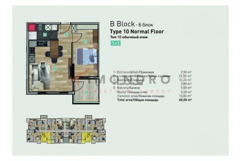 Продажа квартиры  в Коньяалты, Анталье, Турция 2+1, 100м2, №193270 – фото 16