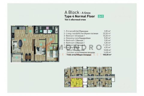 Продажа квартиры  в Коньяалты, Анталье, Турция 2+1, 100м2, №193270 – фото 10